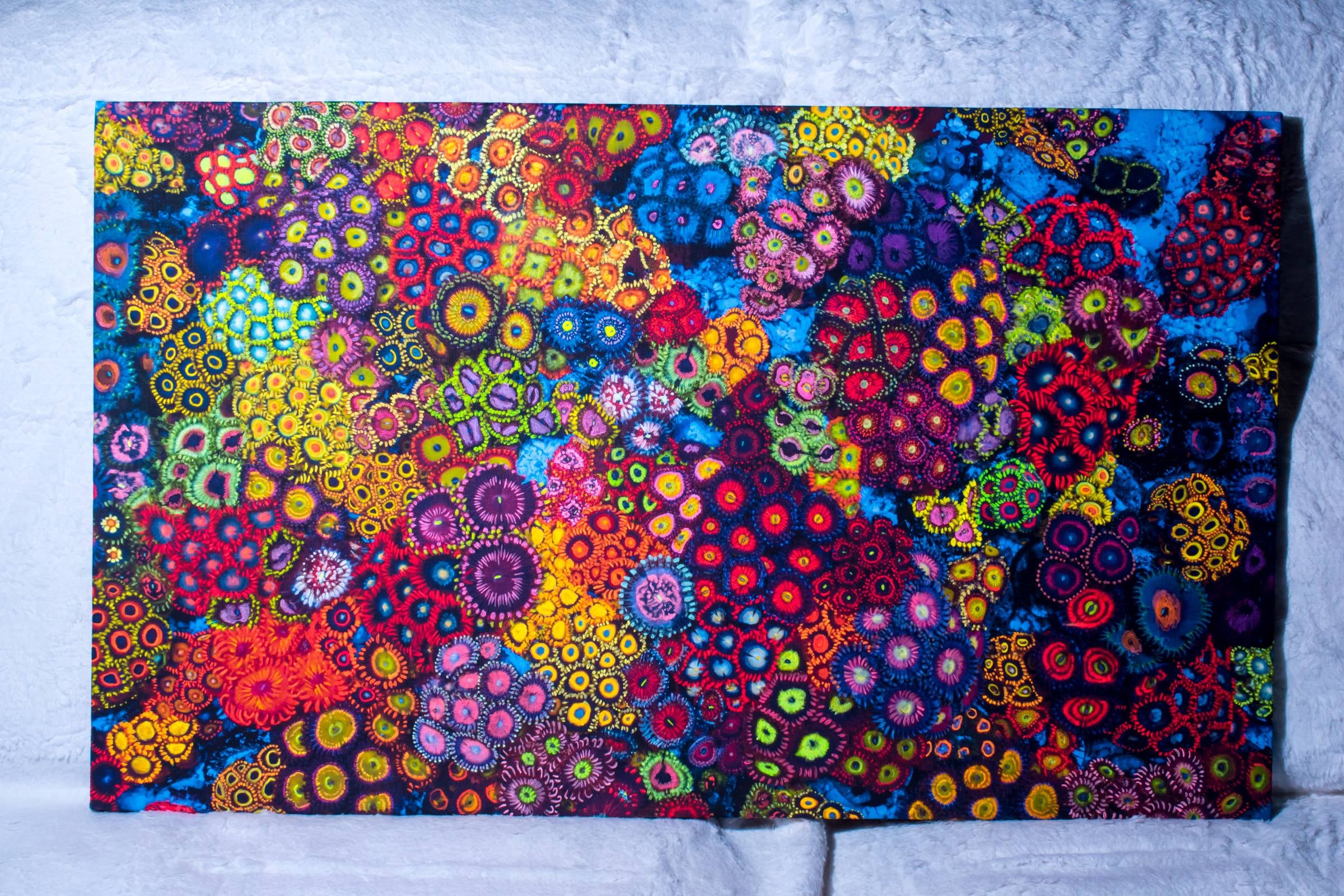 Zoa Garden - 21x33 Canvas UV | JoshPorksandwich Zoas